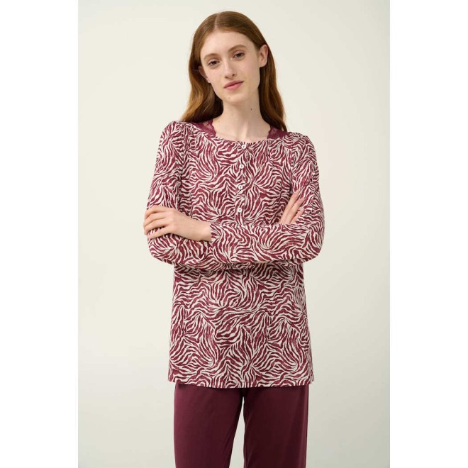 ΓΥΝΑΙΚΕΙΑ ΠΥΤΖΑΜΑ ΜΕ ΠΑΤΙΛΕΤΑ ΚΑΙ ΔΑΝΤΕΛΑ 23041 VAMP